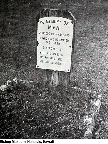Memorial To Man - Bishop Museum, Honolulu, Hawaii
